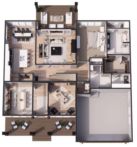 2D floor plan layout of this home in , Carrollton, GA (Image 5).