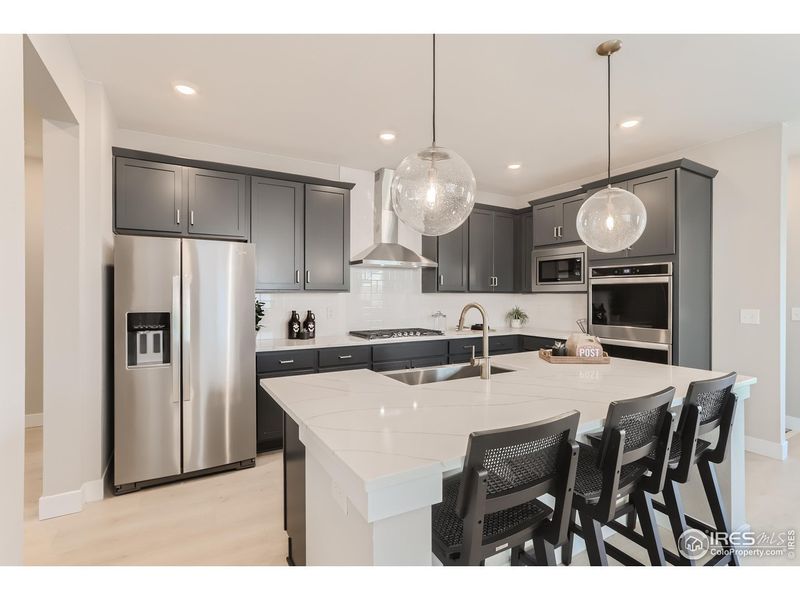 Furnished interior view inside a new home in Country Club Reserve, Fort Collins (Image 6). Furnished interior view inside a new home in Country Club Reserve, Fort Collins (Image 6).