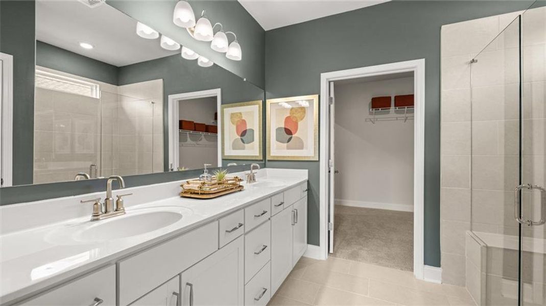 Furnished interior view inside a new home in Oak Ridge Meadows, Locust Grove (Image 25). Furnished interior view inside a new home in Oak Ridge Meadows, Locust Grove (Image 25).