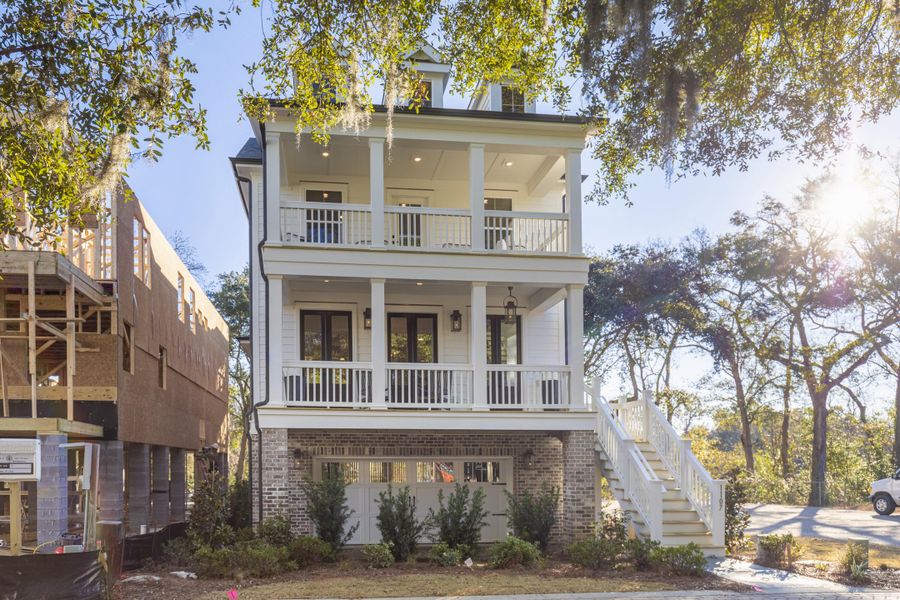 Front exterior of a new home in Miller's Crossing, Johns Island, SC, highlighting curb appeal (Image 23).