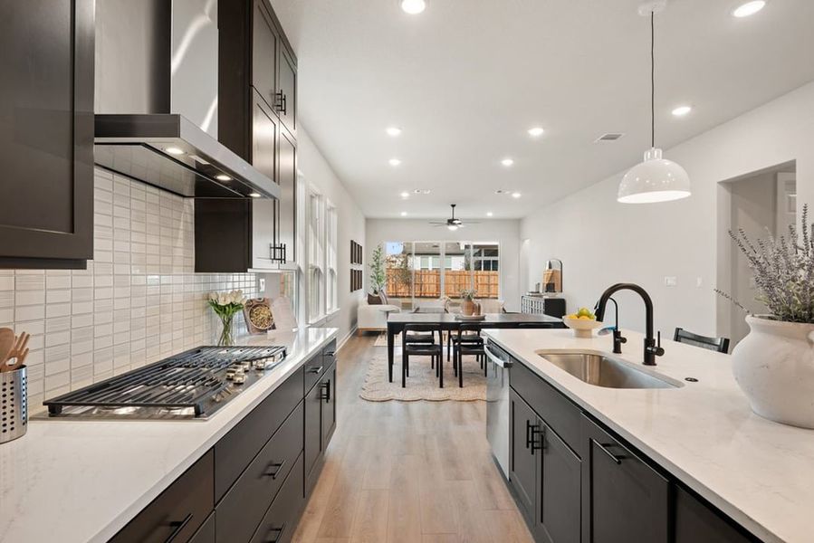 Furnished interior view inside a new home in Arbor Collection at Heritage, Dripping Springs (Image 14).