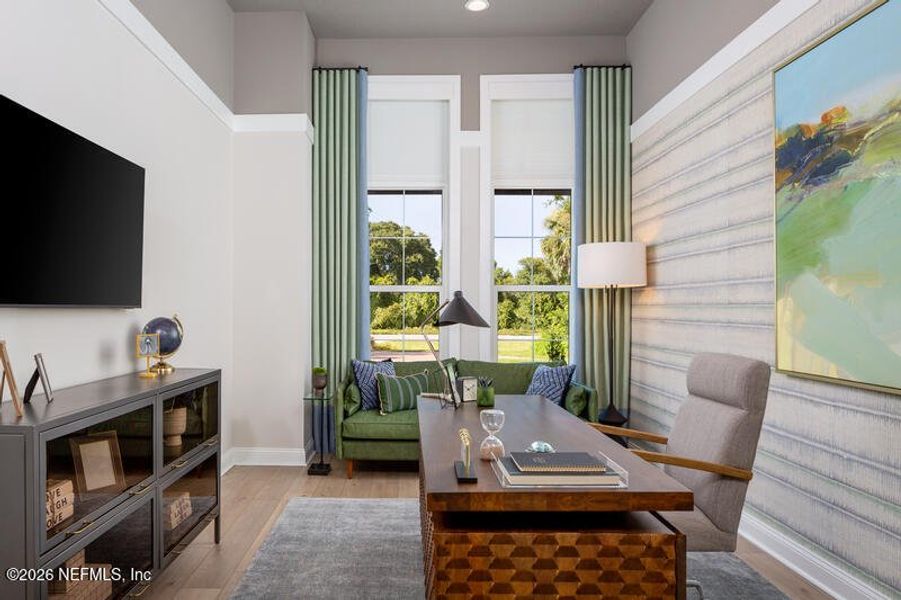 Furnished interior view inside a new home in , St. Augustine (Image 9).