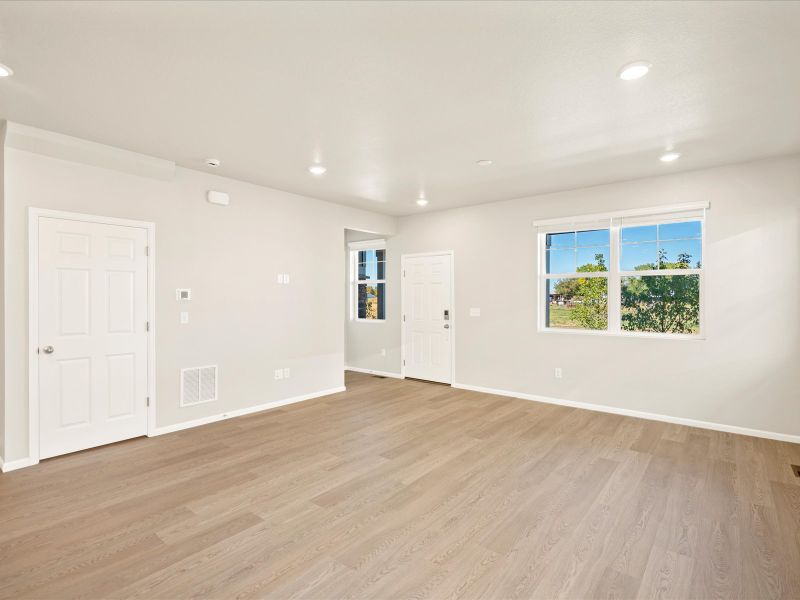 The Breckenridge floorplan interior image taken at a Meritage Homes community in Berthoud, CO.