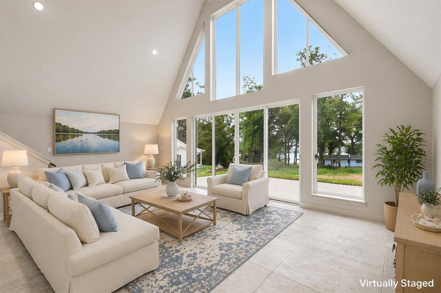 Furnished interior view inside a new home in , Mineola (Image 17).