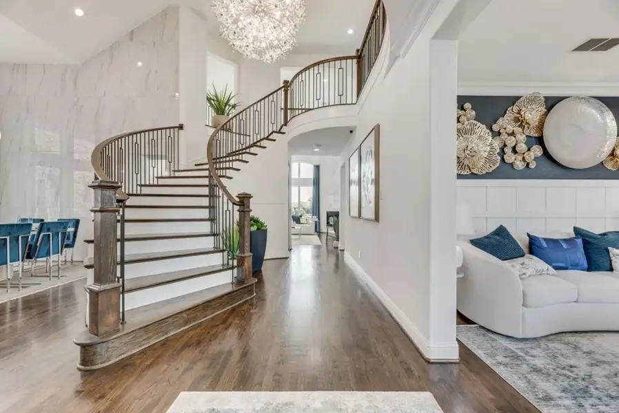 Representative furnished interior of a home built from the Hartford by Grand Homes in Creekside at Elevon, Lavon (Image 3).