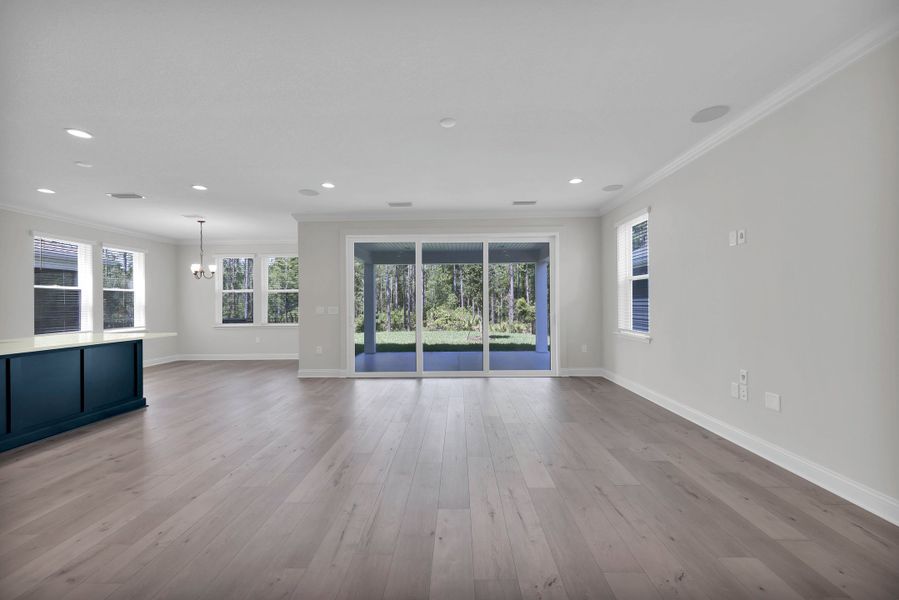 Representative unfurnished interior of a home built from the Miramar by Riverside Homes in Mariposa at EverRange, Jacksonville (Image 27).