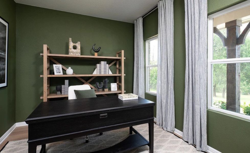 Representative furnished interior of a home built from the Winchester by Ashton Woods in The Trails at Carmel, Pflugerville (Image 8).