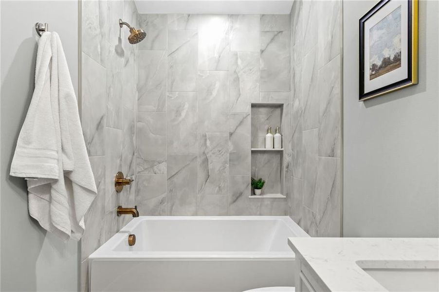 Furnished interior view inside a new home in , Alpharetta (Image 40).