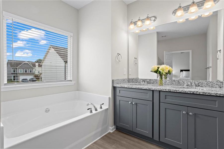 Furnished interior view inside a new home in , Cartersville (Image 3).