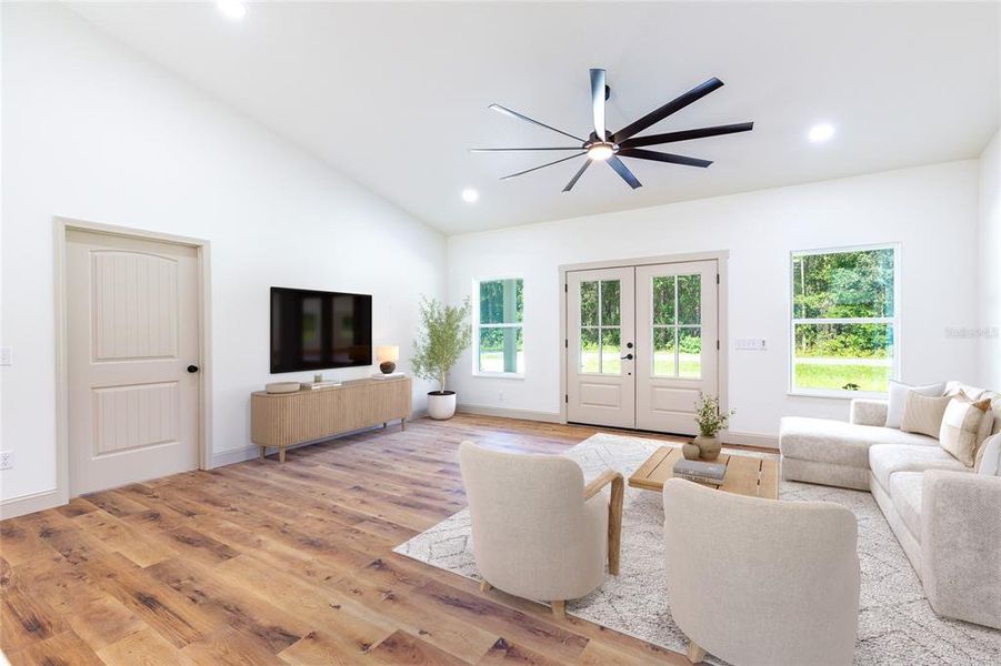 Furnished interior view inside a new home in , Raiford (Image 10).