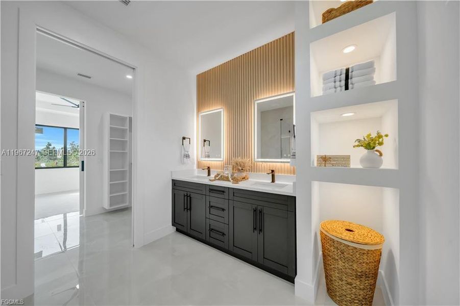 Furnished interior view inside a new home in , Lehigh Acres (Image 11).