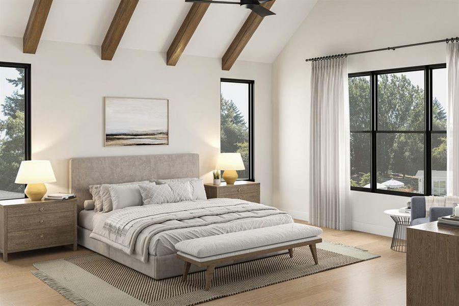 Furnished interior view inside a new home in , Dallas (Image 5).