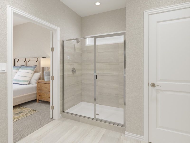 Dual vanities perfect for getting ready. Dual vanities perfect for getting ready.