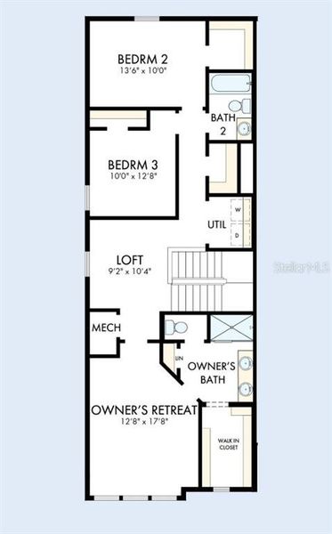2D floor plan layout of this home in , Apollo Beach, FL (Image 2). 2D floor plan layout of this home in , Apollo Beach, FL (Image 2).