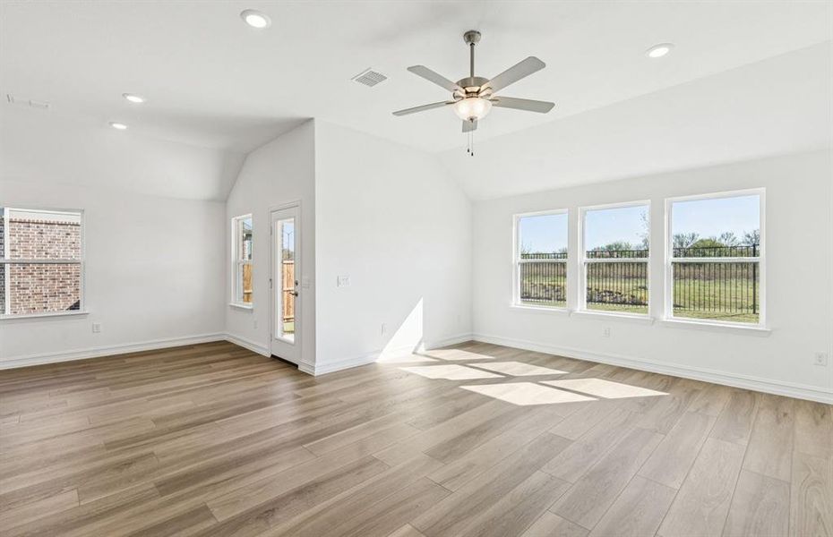 Gathering room with view of main living areas Gathering room with view of main living areas