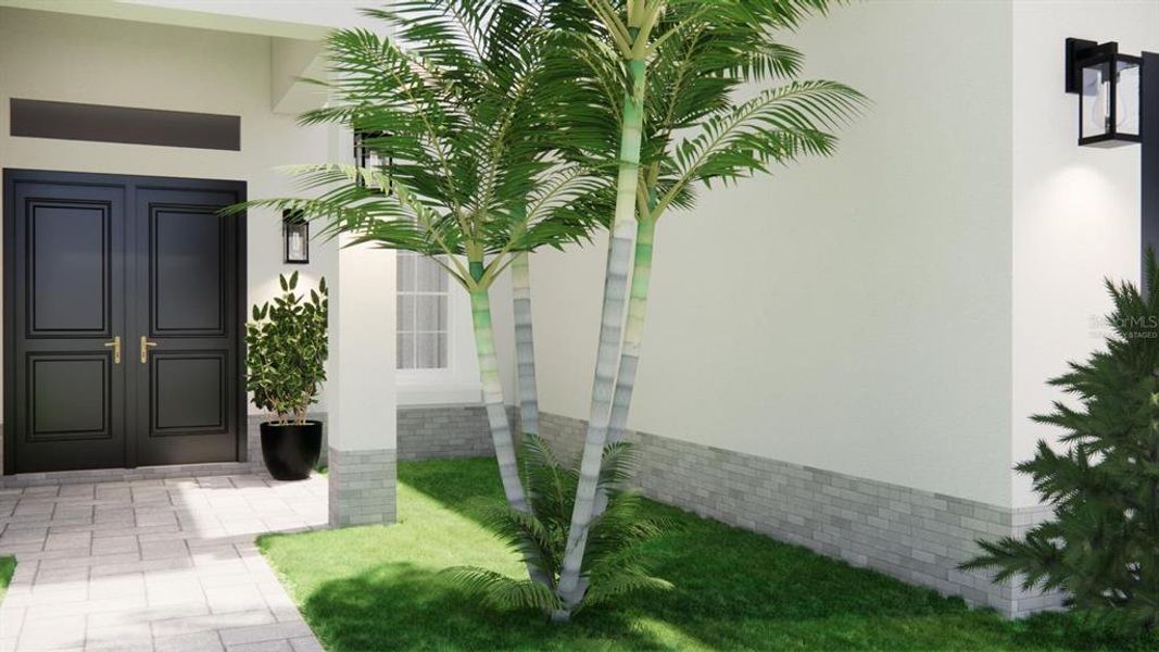 Exterior details and patio area of a home in , North Port (Image 23).