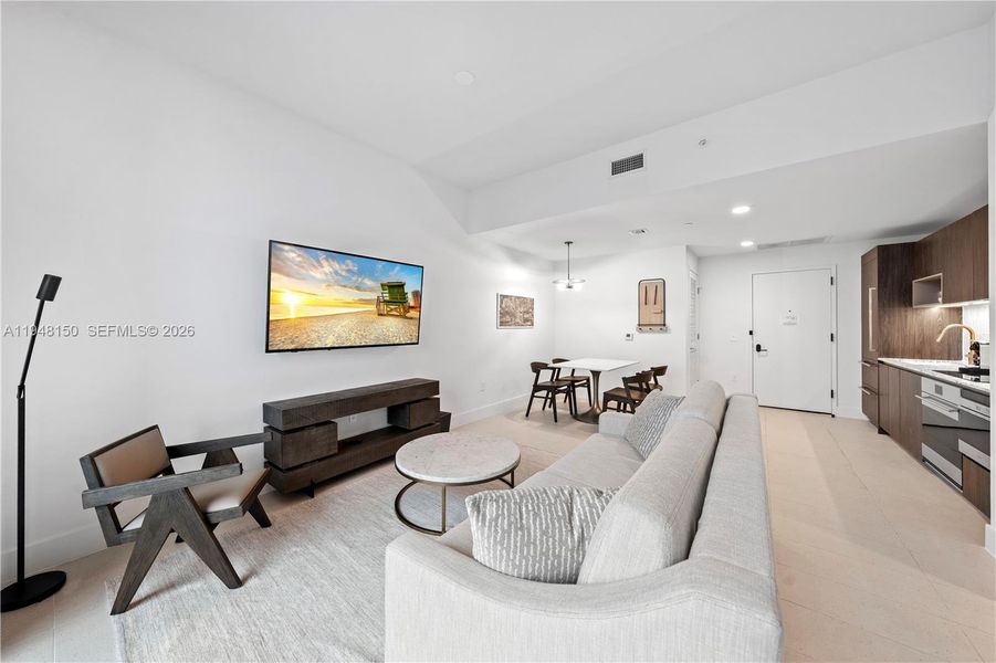 Furnished interior view inside a new home in , Miami (Image 7).