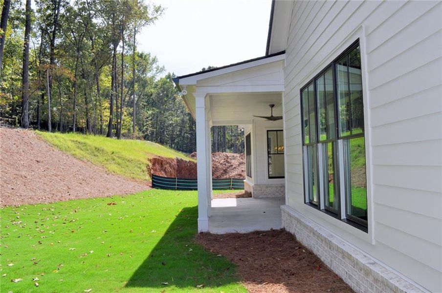 Exterior details and patio area of a home in , Marietta (Image 27). Exterior details and patio area of a home in , Marietta (Image 27).