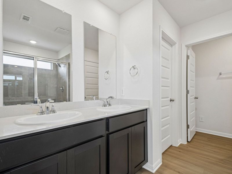 Furnished interior view inside a new home in Turner's Crossing - Americana Collection, Buda (Image 5).