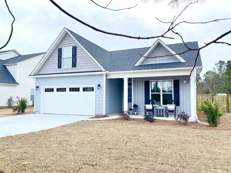 Representative exterior photo of a completed home built from the Laurel by Stevens Fine Homes in The Bluffs at Lake Waccamaw, Lake Waccamaw, NC (Image 2).