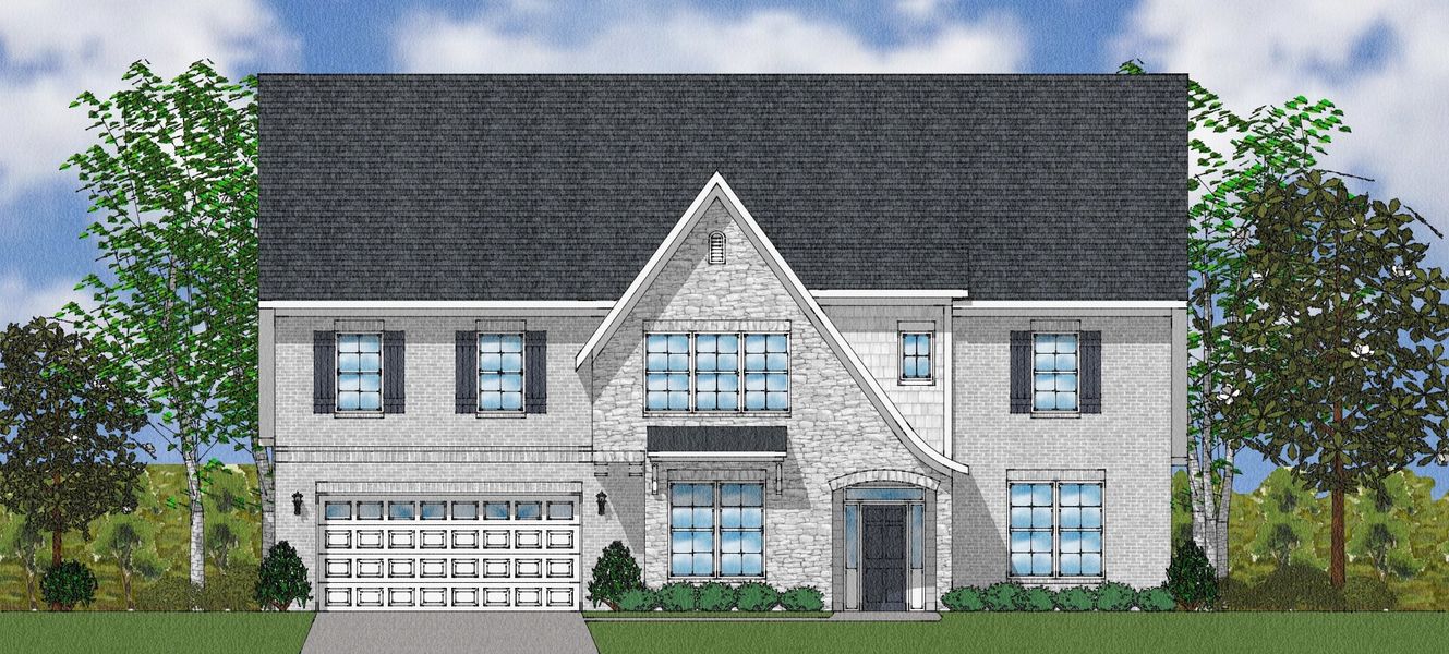 Representative exterior photo of a completed home built from the Patterson II - Elite Collection by Mungo Homes in Walnut Grove, Easley, SC (Image 19).