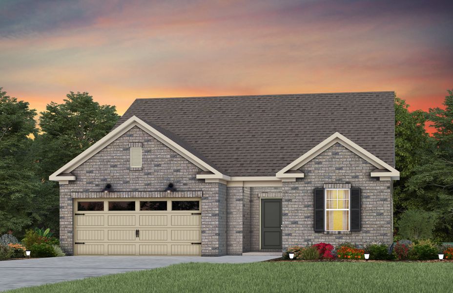 Representative exterior photo of a completed home built from the Bedrock by Pulte Homes in The Retreat at Carolina Ridge, Harrisburg, NC (Image 25).