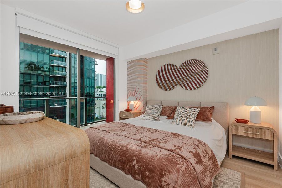 Furnished interior view inside a new home in , Miami (Image 13).