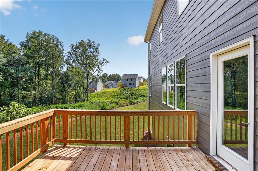 Exterior details and patio area of a home in Austin Ridge, Commerce (Image 4).