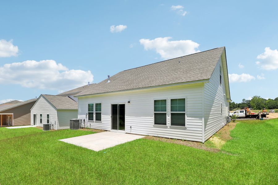 Representative exterior photo of a completed home built from the Buck Island II by Great Southern Homes in Providence Station at Trolley Run, Aiken, SC (Image 44).