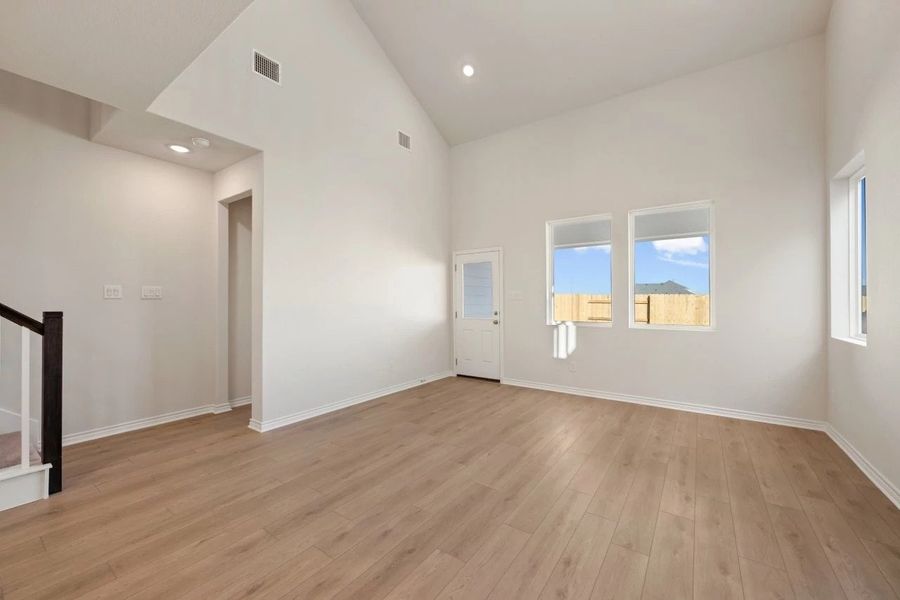 Spacious, unfurnished interior of a new home in Lariat, Liberty Hill (Image 34). Spacious, unfurnished interior of a new home in Lariat, Liberty Hill (Image 34).