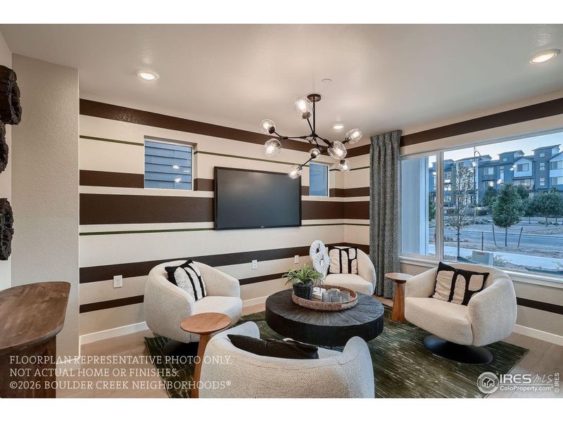 Furnished interior view inside a new home in Baseline, Broomfield (Image 24).