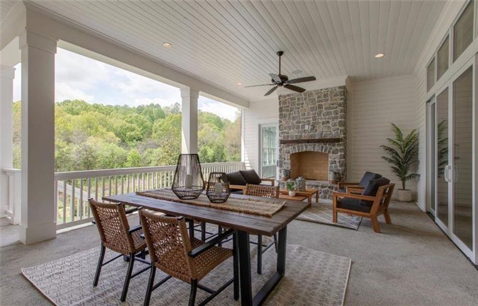 Exterior details and patio area of a home in , Canton (Image 3).