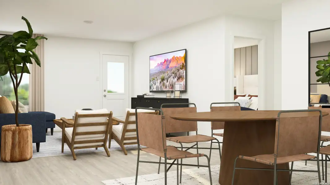 Furnished interior view inside a new home in Windridge, Kerrville (Image 8).