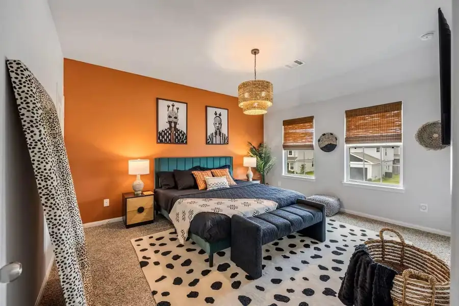 Furnished interior view inside a new home in Imperial Heights, Houston (Image 5). Furnished interior view inside a new home in Imperial Heights, Houston (Image 5).