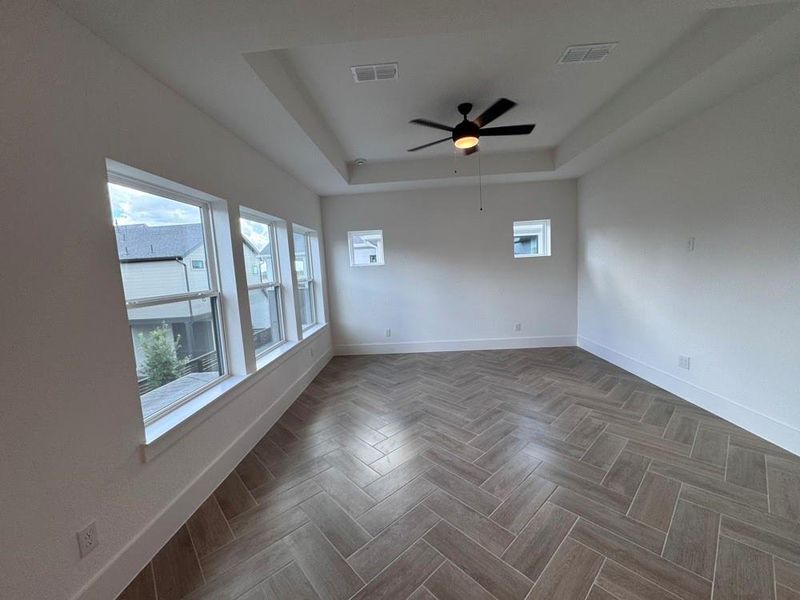 Spacious, unfurnished interior of a new home in Easthaven at Bridgeland Central - Vision Collection, Cypress (Image 16).