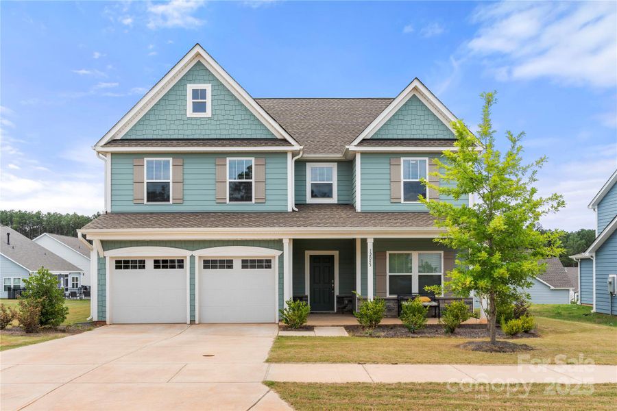 Front exterior of a new home in , Lancaster, SC, highlighting curb appeal (Image 23).