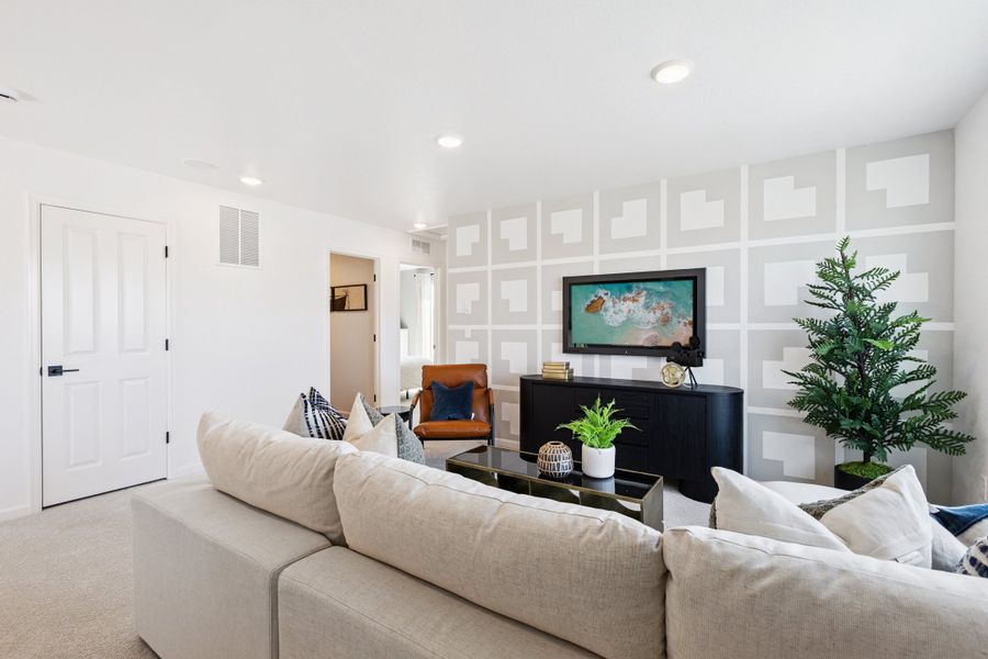 Representative furnished interior of a home built from the Jansen by Risewell Homes in Cherry Meadows, Brighton (Image 9).