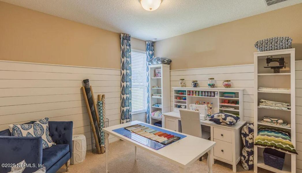 Furnished interior view inside a new home in Silver Falls Single Family at SilverLeaf: Silver Falls 60s at SilverLeaf, St. Augustine (Image 27).