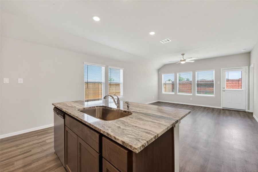 Furnished interior view inside a new home in Sunterra, Katy (Image 11).