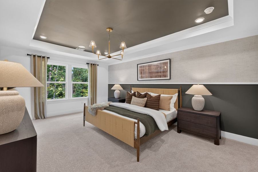 Representative furnished interior of a home built from the Newlyn by Pulte Homes in Windsor Court, Fayetteville (Image 37).