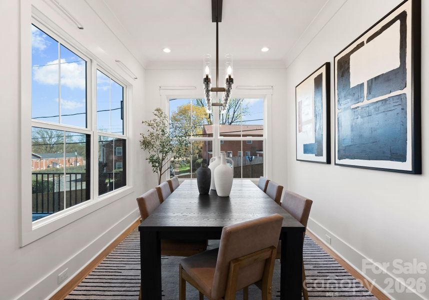 Furnished interior view inside a new home in , Charlotte (Image 9).