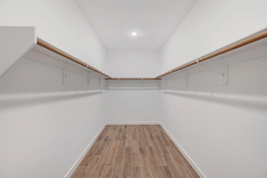 Large primary walk-in closet