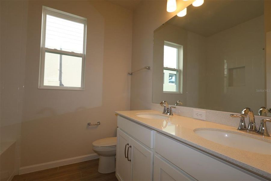 Furnished interior view inside a new home in Estates at Rivercrest, Sanford (Image 9).