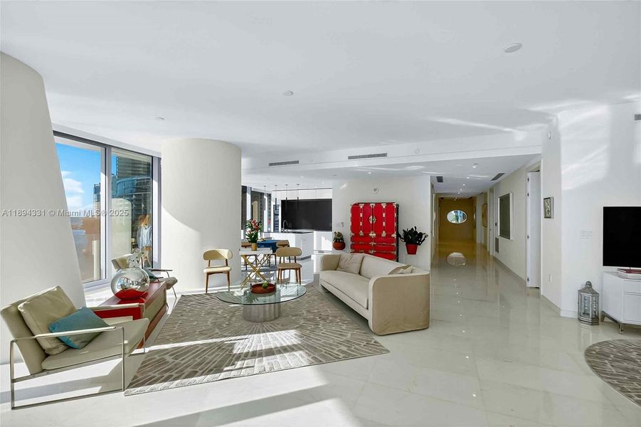 Furnished interior view inside a new home in , Miami (Image 9). Furnished interior view inside a new home in , Miami (Image 9).