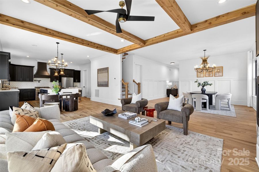 Furnished interior view inside a new home in , Charlotte (Image 18).