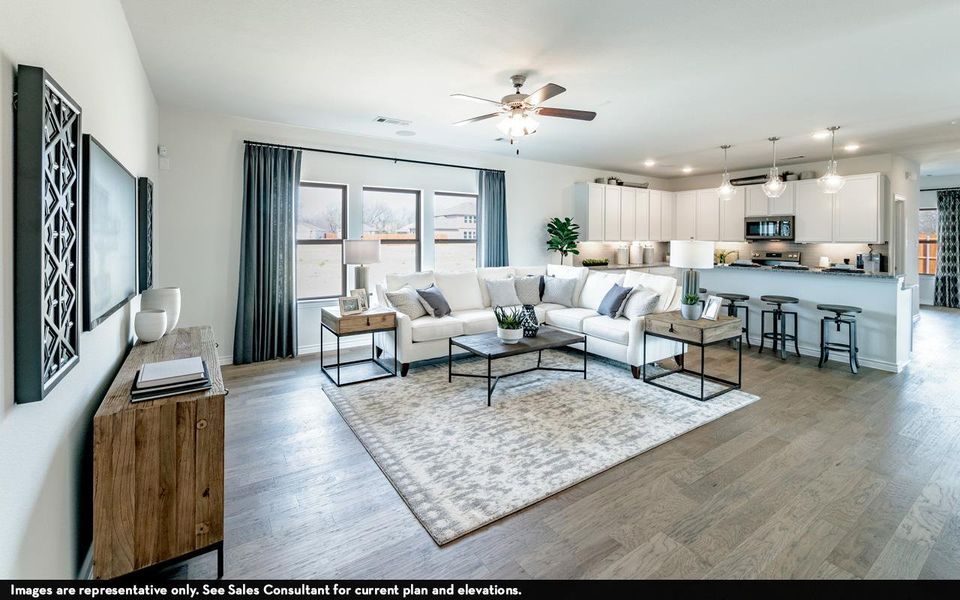 Furnished interior view inside a new home in Sunfield, Buda (Image 7).