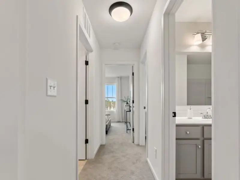 Representative furnished interior of a home built from the Haven TH by True Homes in Somerset Heights Townhomes, Winston-Salem (Image 20).