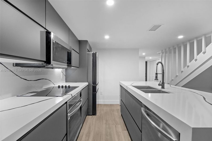Furnished interior view inside a new home in , Miami Shores (Image 6). Furnished interior view inside a new home in , Miami Shores (Image 6).