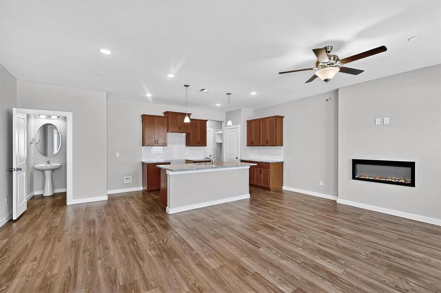 Furnished interior view inside a new home in Solterra Texas, Mesquite (Image 5). Furnished interior view inside a new home in Solterra Texas, Mesquite (Image 5).