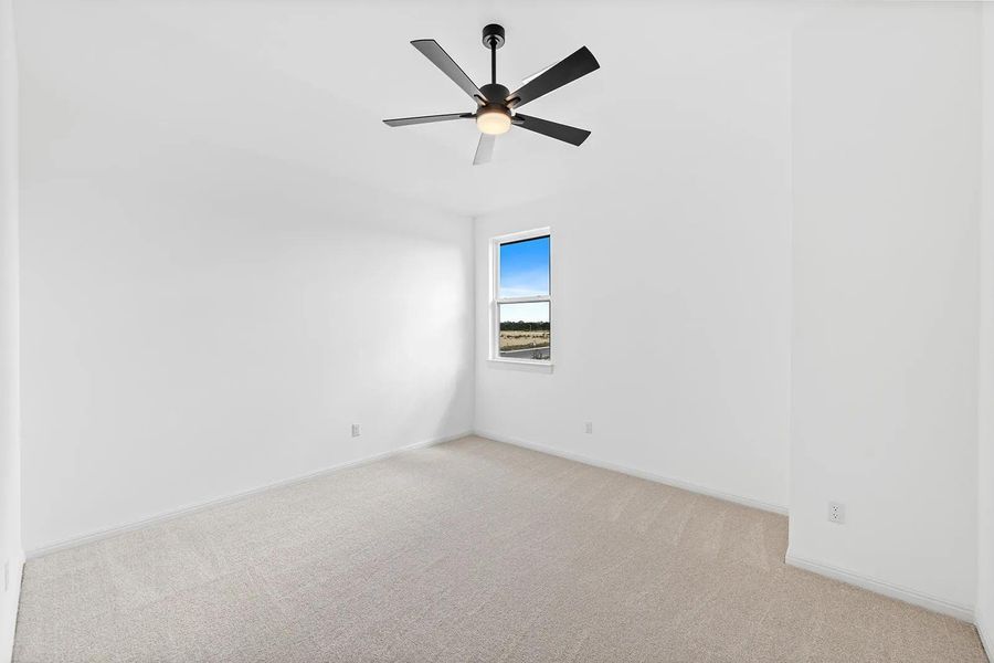Spacious, unfurnished interior of a new home in Lariat - 80', Liberty Hill (Image 26). Spacious, unfurnished interior of a new home in Lariat - 80', Liberty Hill (Image 26).